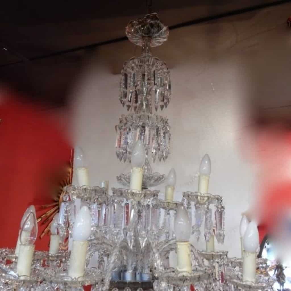 1950′ Lustre 15 Branches 10 + 5 Baccarat | Biron 1950′ Lustre 15 Branches 10 + 5 Baccarat