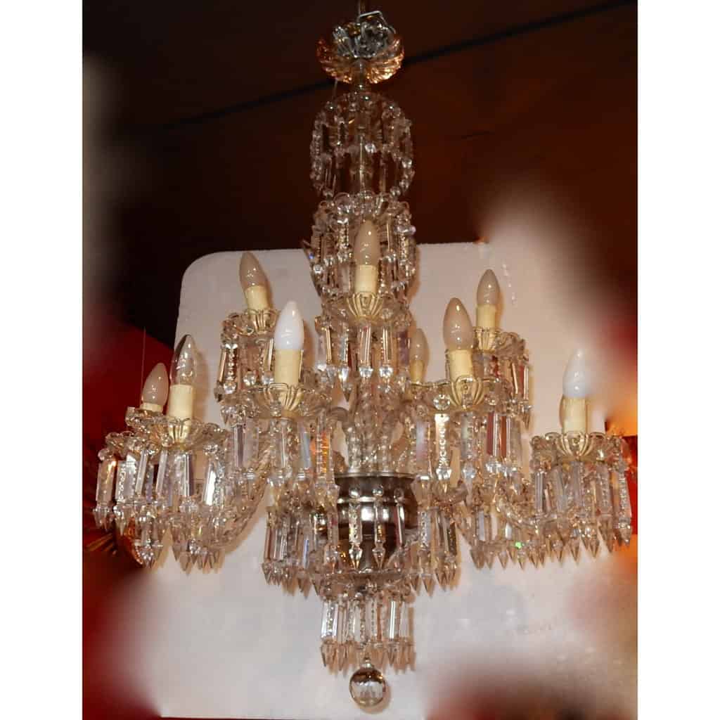 1950′ Lustre 15 Branches 10 + 5 Baccarat | Biron 1950′ Lustre 15 Branches 10 + 5 Baccarat