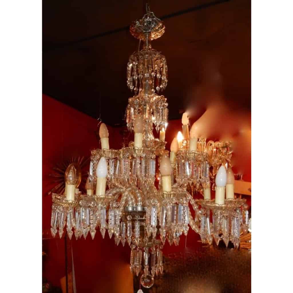 1950′ Lustre 15 Branches 10 + 5 Baccarat | Biron 1950′ Lustre 15 Branches 10 + 5 Baccarat