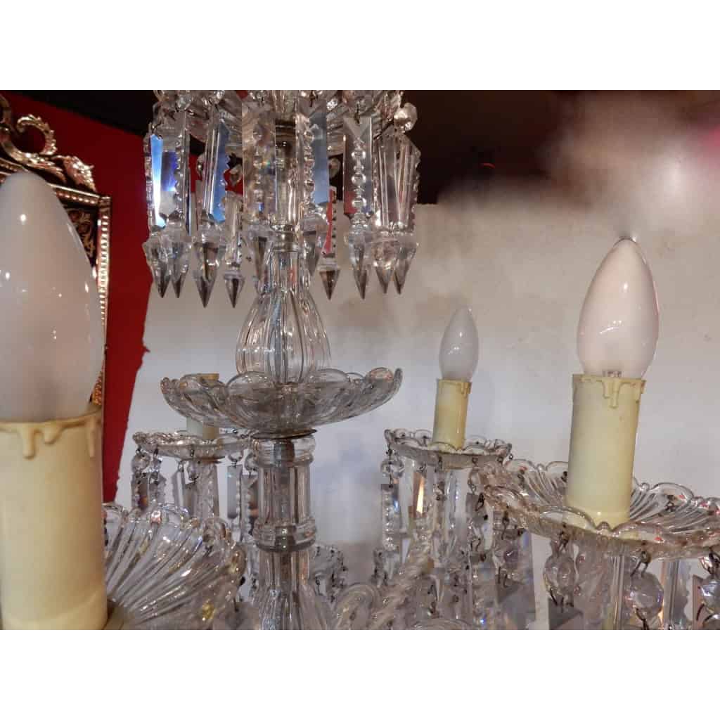 1950′ Lustre 15 Branches 10 + 5 Baccarat | Biron 1950′ Lustre 15 Branches 10 + 5 Baccarat