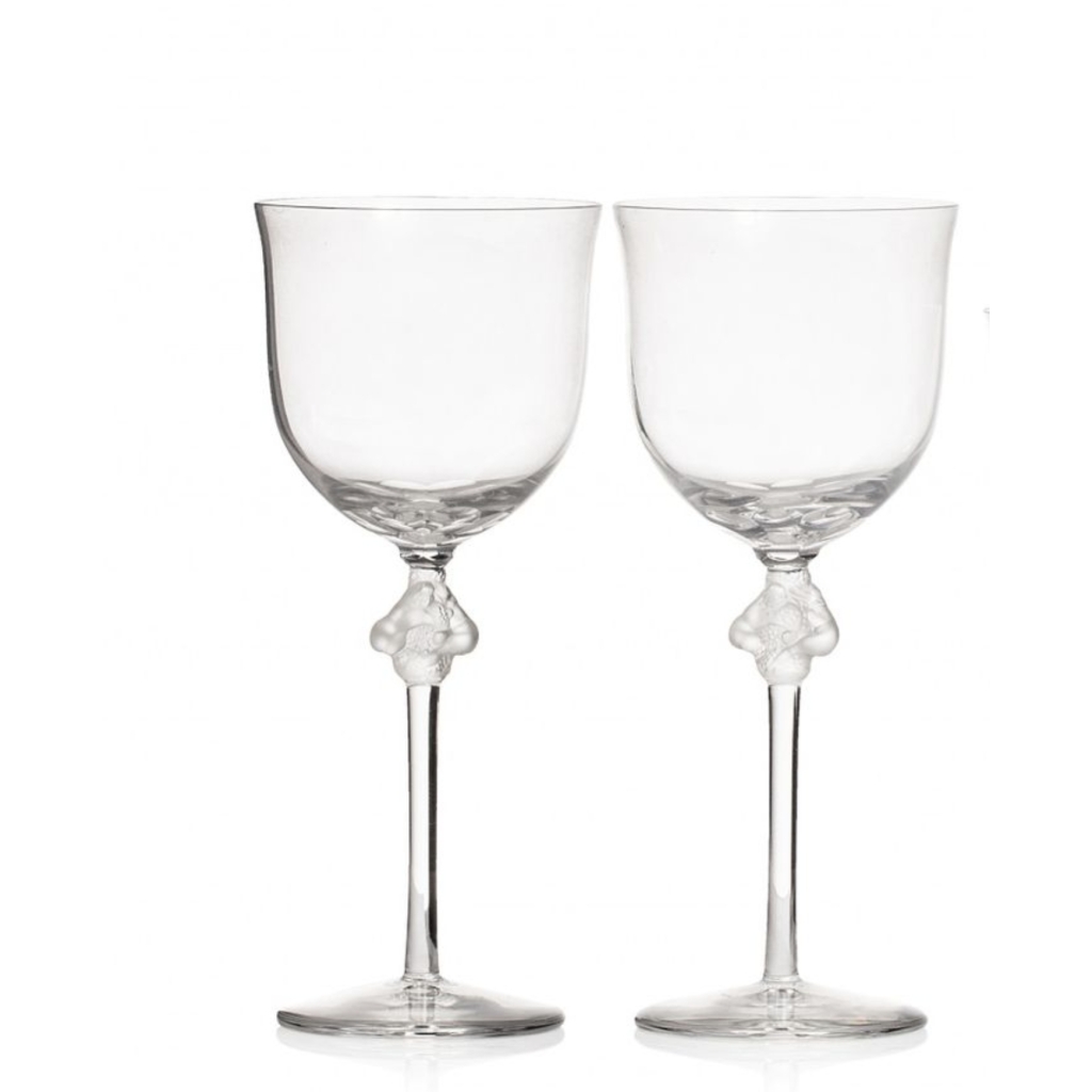 LALIQUE France Cristal ,Service « ROXANNE » 48 pièces 1968 | Biron LALIQUE France Cristal ,Service "ROXANNE" 48 pièces 1968