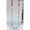 1970′ Paire De Lampadaires En Bronze Doré Maison Baguès Modèle Bambou | Biron 1970′ Paire De Lampadaires En Bronze Doré Maison Baguès Modèle Bambou