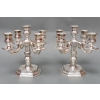 TETARD FRÈRES – PAIRE DE CANDÉLABRES BAS EN ARGENT MASSIF CIRCA 1930 | Biron ||||||||||||||