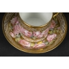 Tasse litron aux Roses XVIIIème, attribuée à Locré 1785 | Biron Tasse litron aux Roses XVIIIème, attribuée à Locré 1785