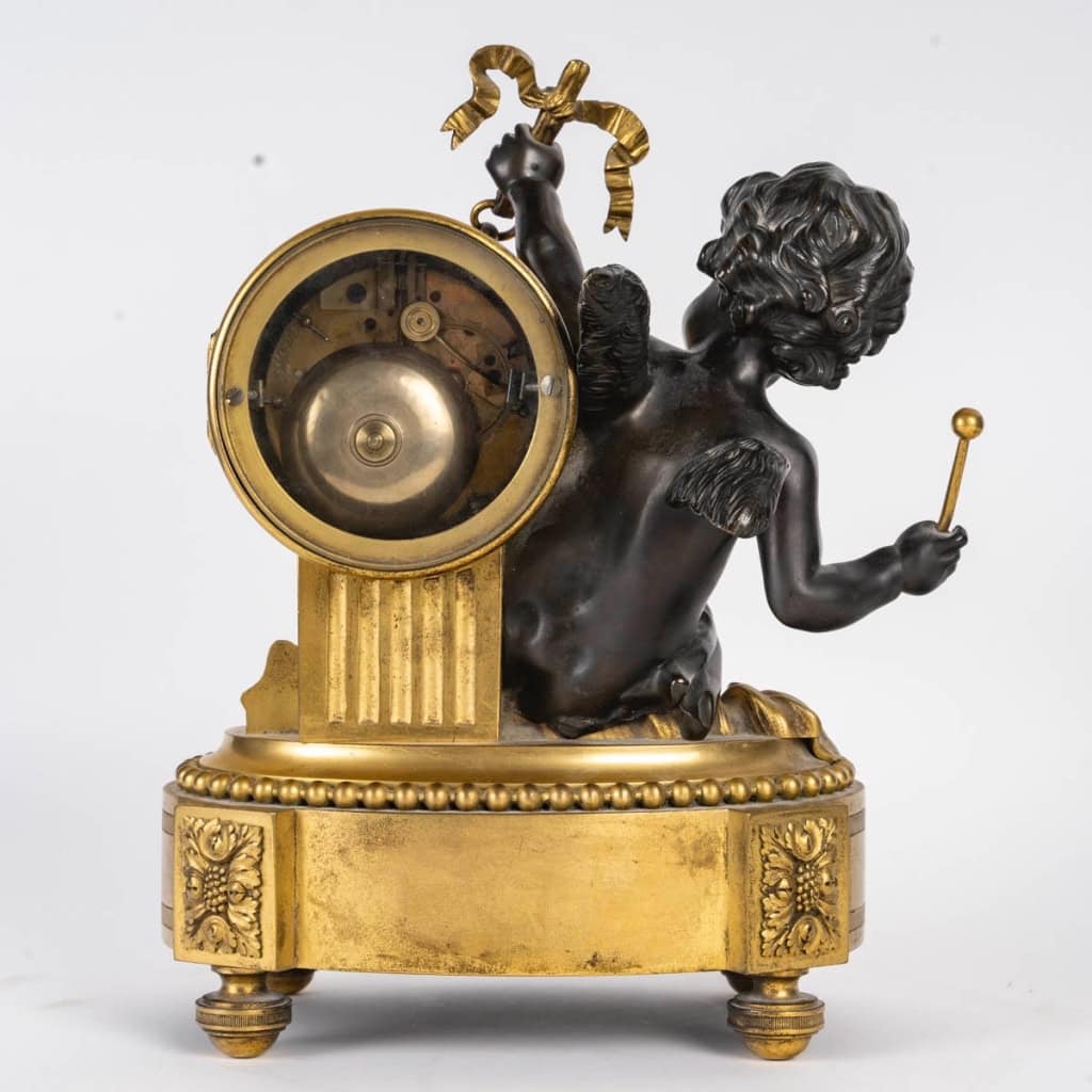 Pendule Napoléon III « Amour au tambour », circa 1875 | Biron Pendule Napoléon III « Amour au tambour », circa 1875