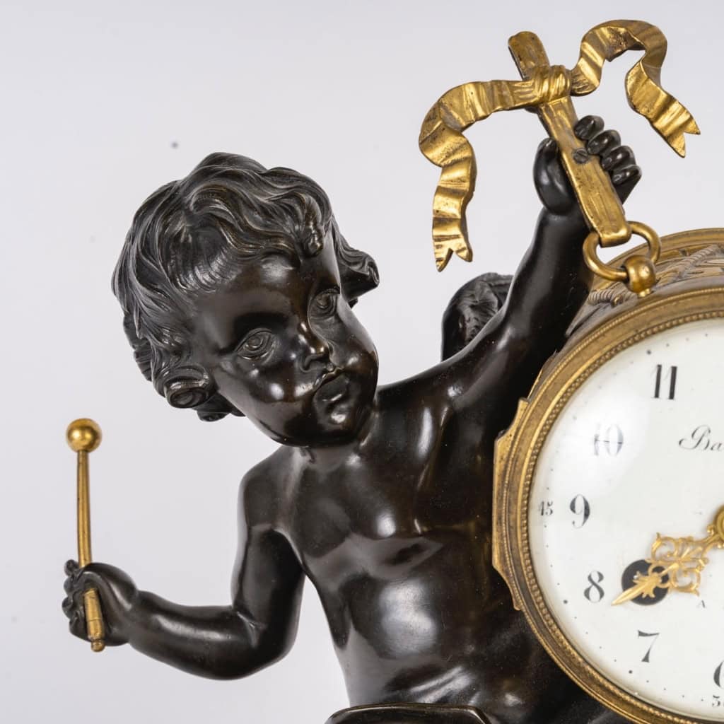 Pendule Napoléon III « Amour au tambour », circa 1875 | Biron Pendule Napoléon III « Amour au tambour », circa 1875