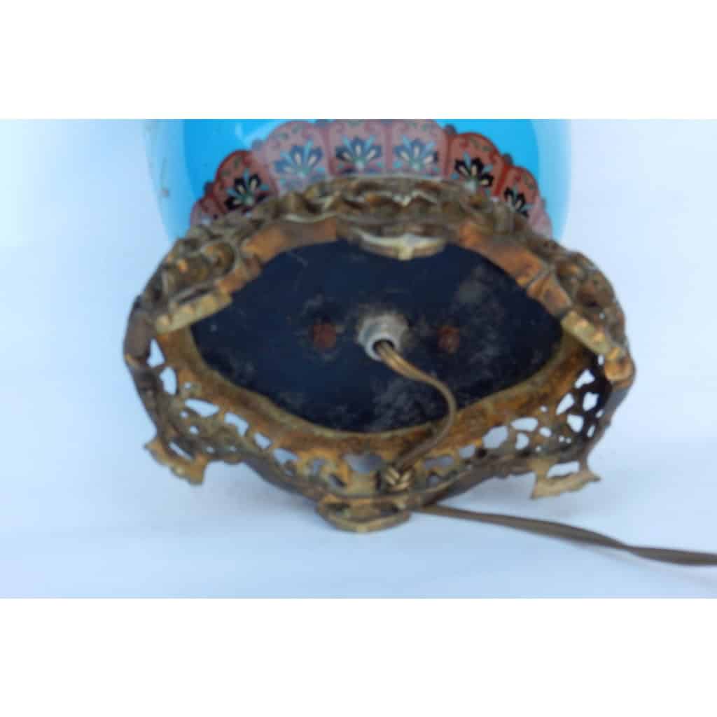 1890′ Lampe Cloisonnée Japon Aux Oiseaux et Fleurs | Biron 1890′ Lampe Cloisonnée Japon Aux Oiseaux et Fleurs