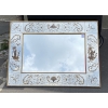1960/70 Miroir Horizontal Aux Chinois Musiciens Décor Eglomisé Et Cadre Feuilles d’Or DLG Pansard | Biron ||||||||