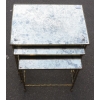 1950/70 Série de 3 Tables Gigognes Modèle Bambou avec Pieds Maison Baguès 10