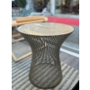 Knoll& Waren PLATNER, Paire de tables d’appoint en acier, plateau en marbre blanc veiné beige | Biron Knoll& Waren PLATNER, Paire de tables d'appoint en acier, plateau en marbre blanc veiné beige