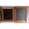 1970/80 Paire De Miroirs Venise Style Louis 14 Avec Ornements En Verre Bleu 17