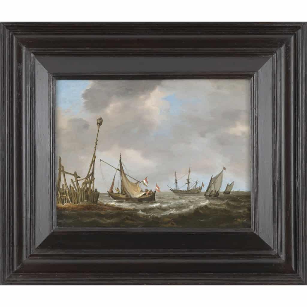 Navires près de la côte – Abraham Hendricksz van Beyeren (1620/21 – 1690) | Biron |||||||