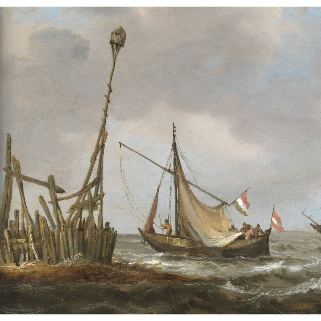 Navires près de la côte – Abraham Hendricksz van Beyeren (1620/21 – 1690) | Biron Navires près de la côte - Abraham Hendricksz van Beyeren (1620/21 – 1690)