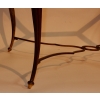 1940/50 Table Basse Plateau Laque de Chine Maison Baguès en Bronze
