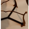 1940/50 Table Basse Plateau Laque de Chine Maison Baguès en Bronze