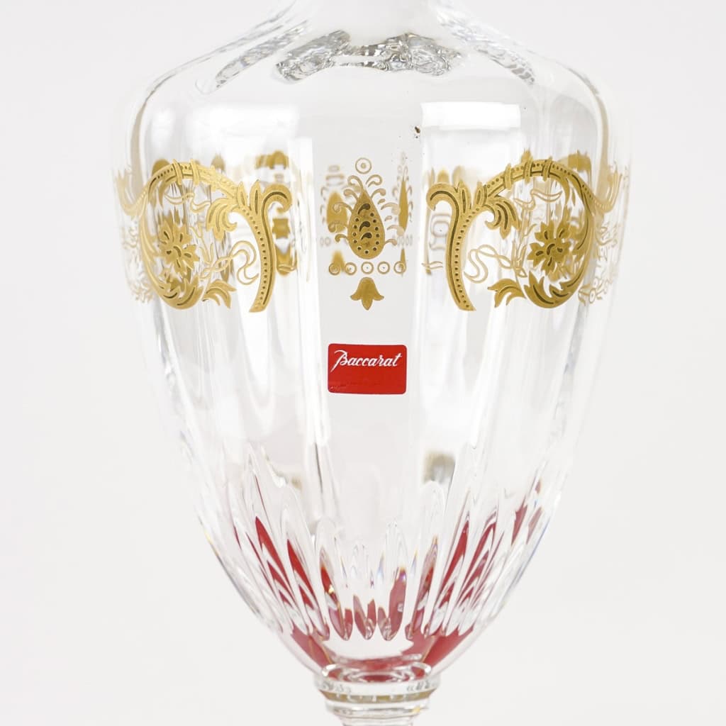 Carafe « Imperator » cristal blanc gravé et doré de BACCARAT | Biron Carafe "Imperator" cristal blanc gravé et doré de BACCARAT