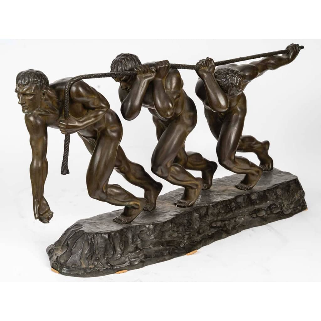 Maurice Guiraud-Riviere (1881-1947), « Les Trois Haleurs ou la Force » | Biron |||||||||||||