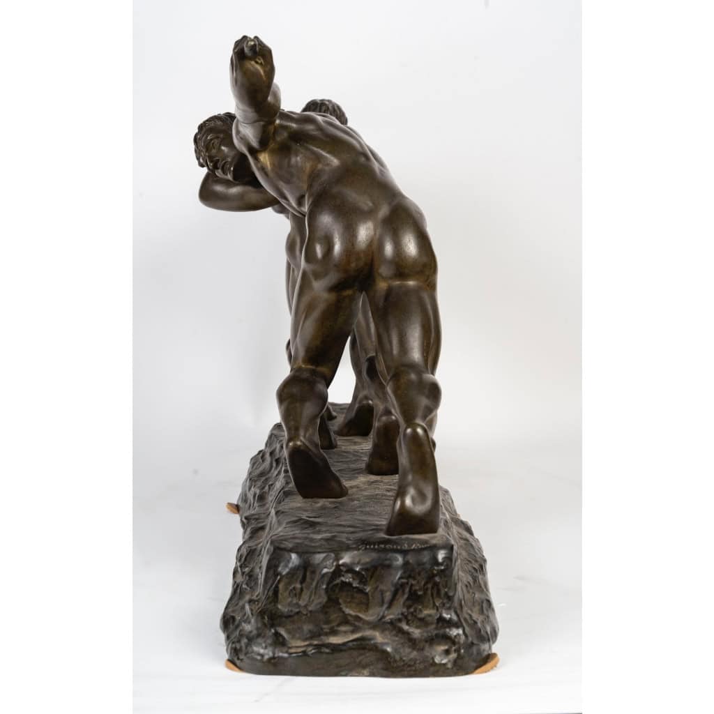 Maurice Guiraud-Riviere (1881-1947), « Les Trois Haleurs ou la Force » | Biron Maurice Guiraud-Riviere (1881-1947), « Les Trois Haleurs ou la Force »