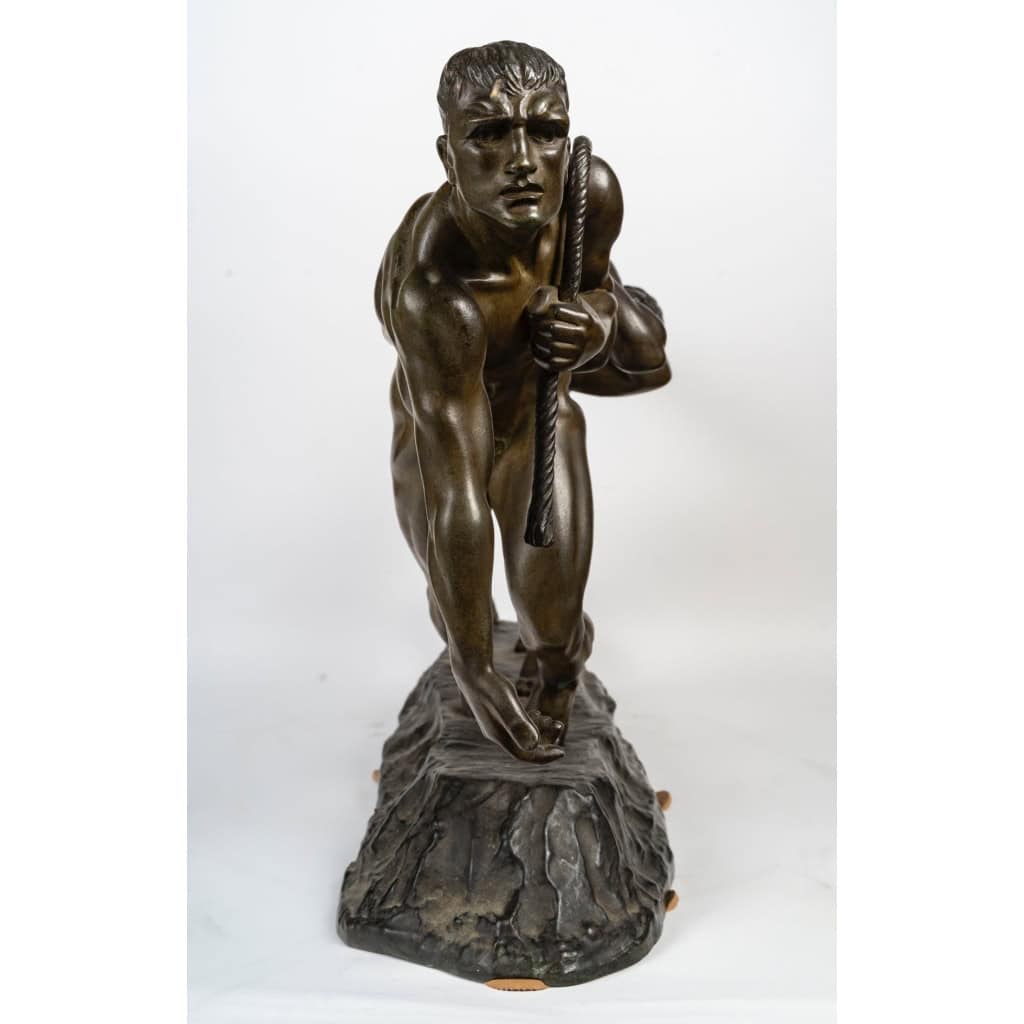 Maurice Guiraud-Riviere (1881-1947), « Les Trois Haleurs ou la Force » | Biron Maurice Guiraud-Riviere (1881-1947), « Les Trois Haleurs ou la Force »