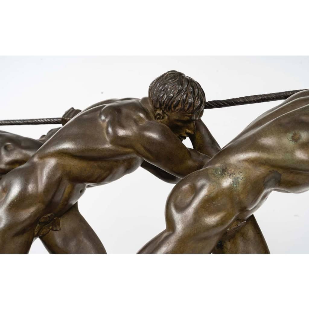 Maurice Guiraud-Riviere (1881-1947), « Les Trois Haleurs ou la Force » | Biron Maurice Guiraud-Riviere (1881-1947), « Les Trois Haleurs ou la Force »