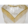 Suite de 6 gobelets et 1 carafe « Thistle » cristal gravé doré de SAINT LOUIS | Biron Suite de 6 gobelets et 1 carafe « Thistle » cristal gravé doré de SAINT LOUIS