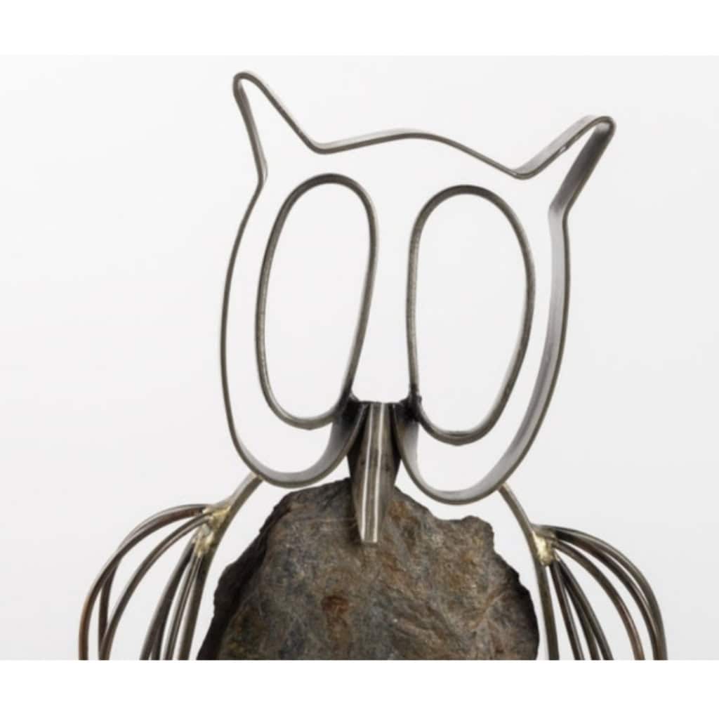 1965 Le Hibou de J. Maugeais signé et daté | Biron 1965 Le Hibou de J. Maugeais signé et daté