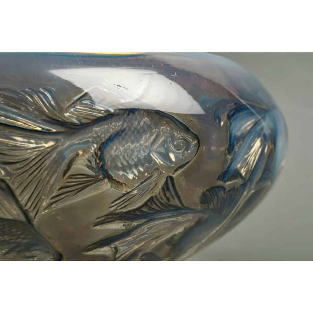 Coupe "Cyprins" verre opalescent de René LALIQUE