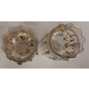 1880′ Paire de Porte Ananas Baccarat Décor à l’Or | Biron 1880′ Paire de Porte Ananas Baccarat Décor à l’Or