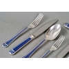 Ménagère « Talisman » métal argenté & laque de Chine bleue de CHRISTOFLE – 85 Pièces | Biron Ménagère "Talisman" métal argenté & laque de Chine bleue de CHRISTOFLE - 85 Pièces
