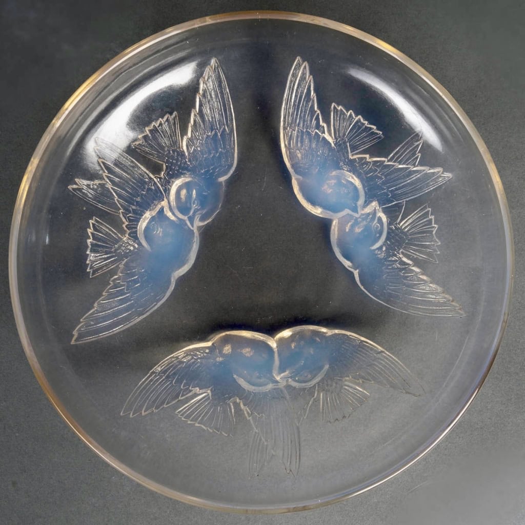 Coupe « Nonnettes » verre opalescent de René LALIQUE | Biron Coupe "Nonnettes" verre opalescent de René LALIQUE
