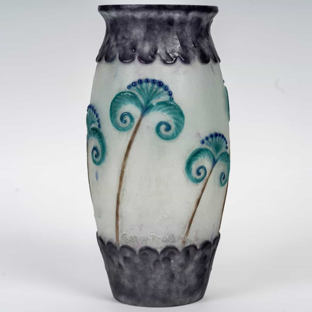 Vase « Papyrus » pâte de verre de Gabriel ARGY-ROUSSEAU | Biron |||||||