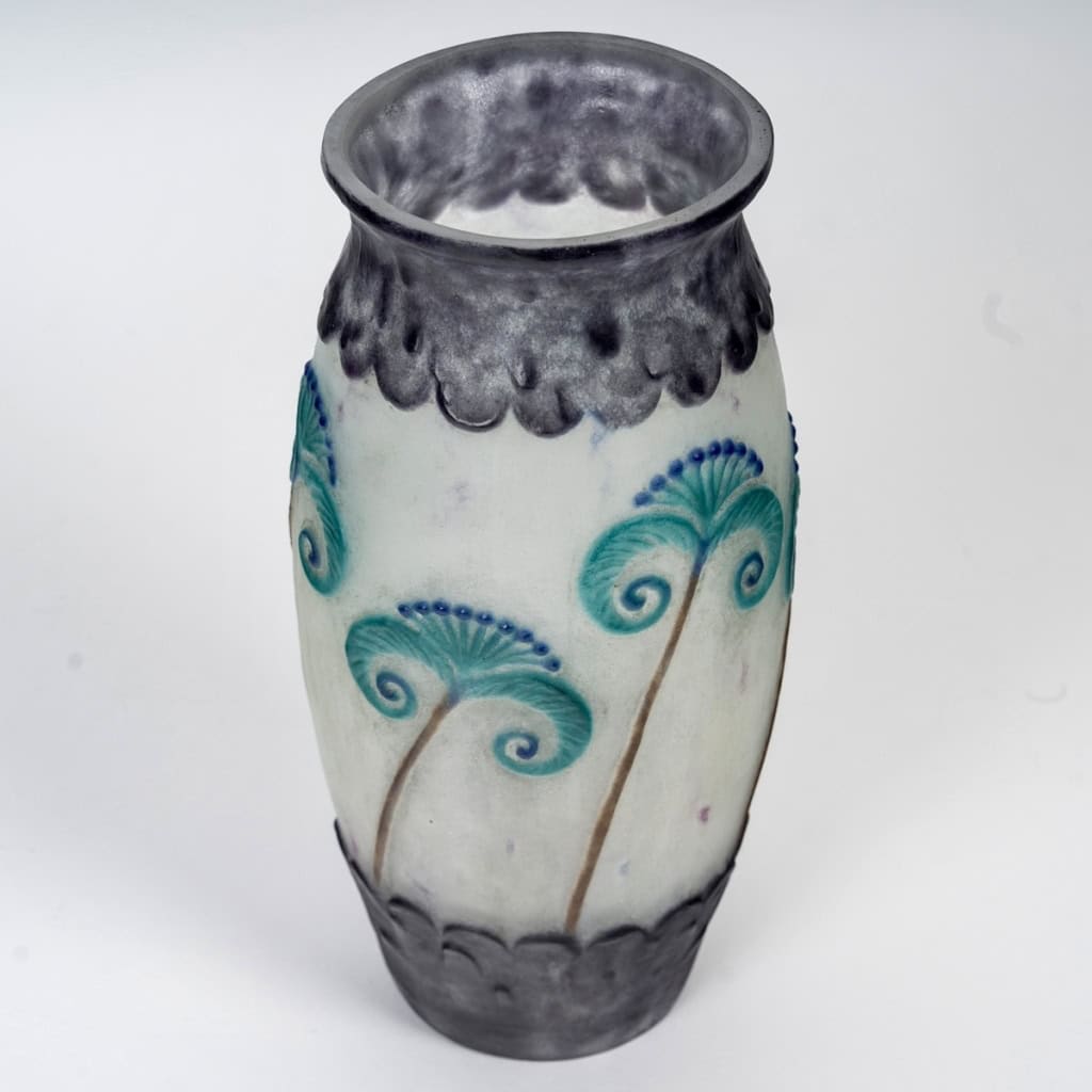 Vase « Papyrus » pâte de verre de Gabriel ARGY-ROUSSEAU | Biron Vase "Papyrus" pâte de verre de Gabriel ARGY-ROUSSEAU