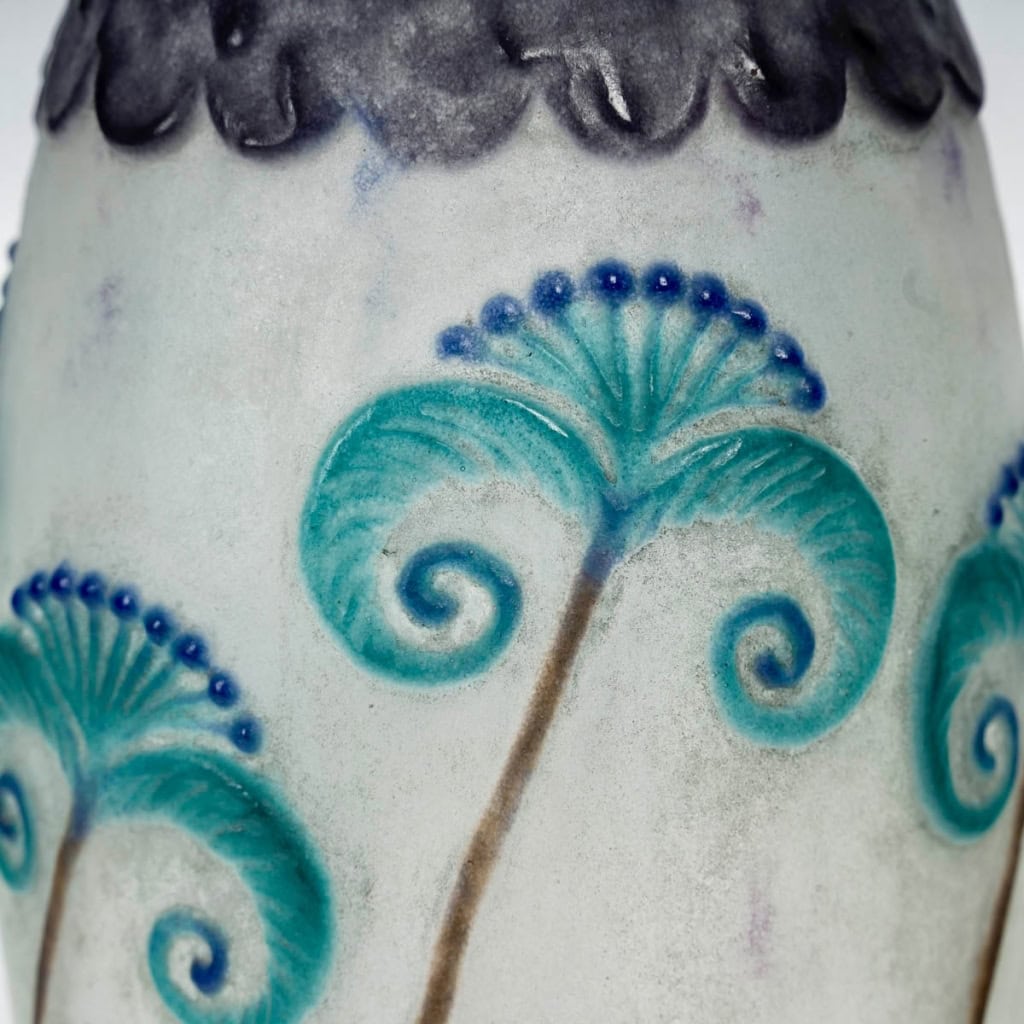 Vase « Papyrus » pâte de verre de Gabriel ARGY-ROUSSEAU | Biron Vase "Papyrus" pâte de verre de Gabriel ARGY-ROUSSEAU