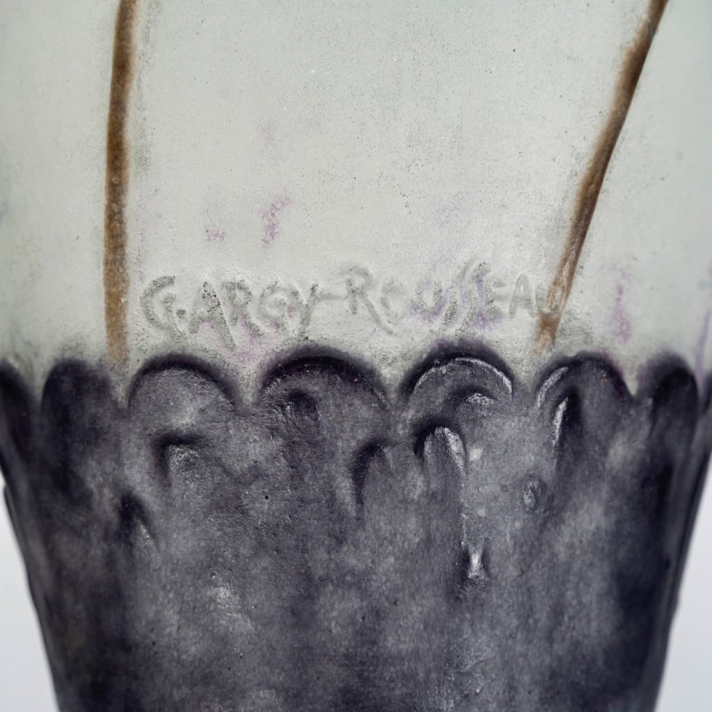 Vase « Papyrus » pâte de verre de Gabriel ARGY-ROUSSEAU | Biron Vase "Papyrus" pâte de verre de Gabriel ARGY-ROUSSEAU