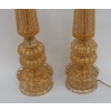 1950/70 Paire de Lampes Barovier & Toso Avec Paillons d’Or Fût Conique | Biron 1950/70 Paire de Lampes Barovier & Toso Avec Paillons d’Or Fût Conique