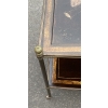 1950′ Table Maison Jansen En Bronze Patiné Avec Plateaux Laque de Chine Coromandel | Biron 1950′ Table Maison Jansen En Bronze Patiné Avec Plateaux Laque de Chine Coromandel