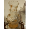 1970′ Vase Cristal Murano Style Barovier & Toso Avec Paillons d’Or Non Signé 12