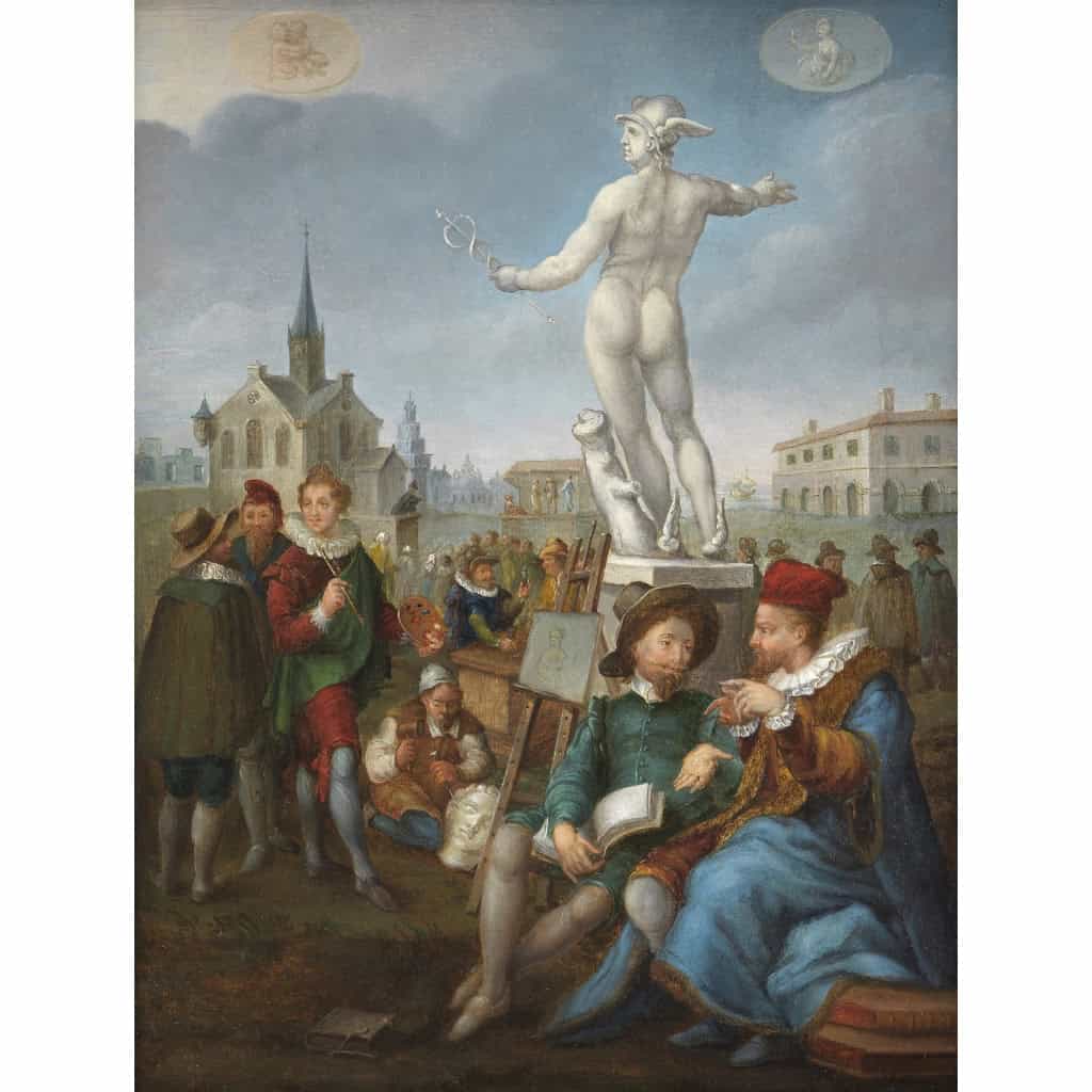 Mercure présidant aux Arts – Ecole flamande vers 1600 | Biron Mercure présidant aux Arts – Ecole flamande vers 1600