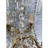 1950′ Paire De Lampes Girandoles Bronze 4 Bras Pampilles Et Poignards Baccarat | Biron 1950′ Paire De Lampes Girandoles Bronze 4 Bras Pampilles Et Poignards Baccarat