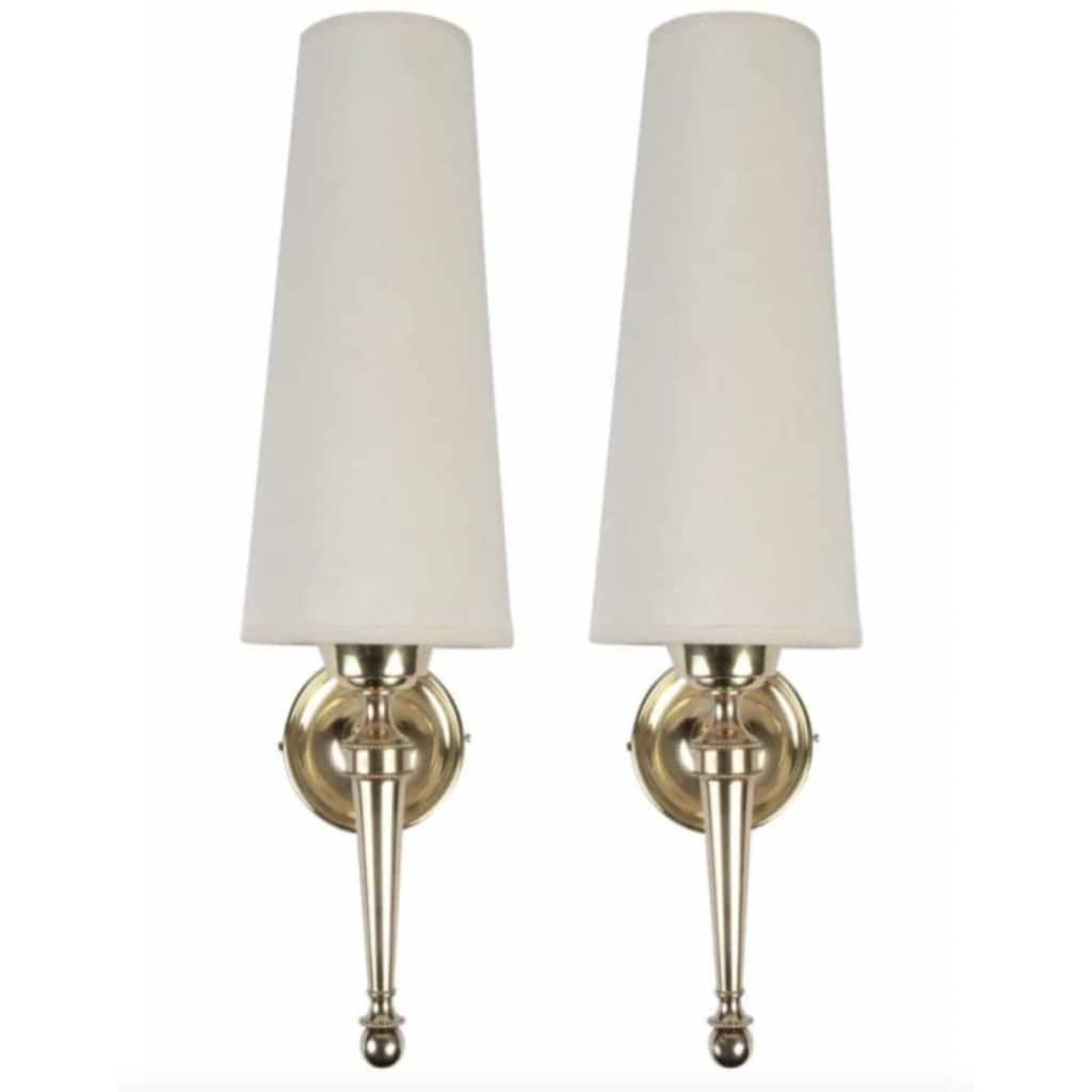 Paire d’Appliques Maison Arlus 1950 | Biron |||||