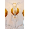 Paire de Candélabres trois lumières « Maharadja » cristal blanc et ambre de SAINT LOUIS | Biron Paire de Candélabres trois lumières "Maharadja" cristal blanc et ambre de SAINT LOUIS