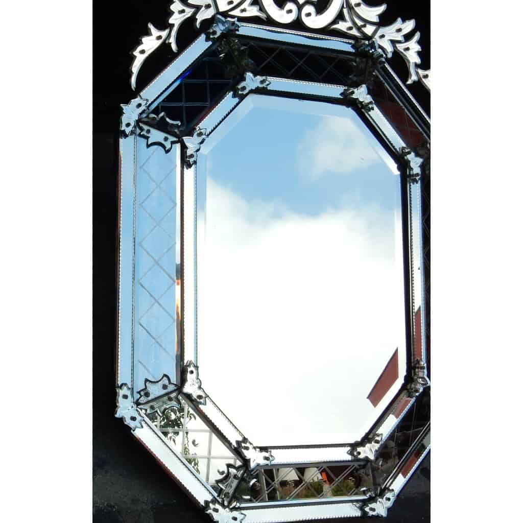1880/1900 Miroir Style Louis XIV à l’Étoile à 5 Branches | Biron 1880/1900 Miroir Style Louis XIV à l’Étoile à 5 Branches