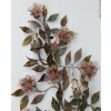 1970′ Applique en Métal Peint Et Fleurs En Cristal de Murano | Biron 1970′ Applique en Métal Peint Et Fleurs En Cristal de Murano