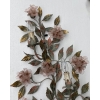 1970′ Applique en Métal Peint Et Fleurs En Cristal de Murano | Biron 1970′ Applique en Métal Peint Et Fleurs En Cristal de Murano