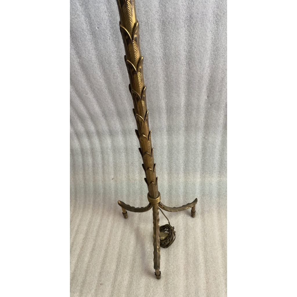 1970 Lampadaire en Bronze Doré Maison Baguès Modèle Palmier | Biron 1970 Lampadaire en Bronze Doré Maison Baguès Modèle Palmier