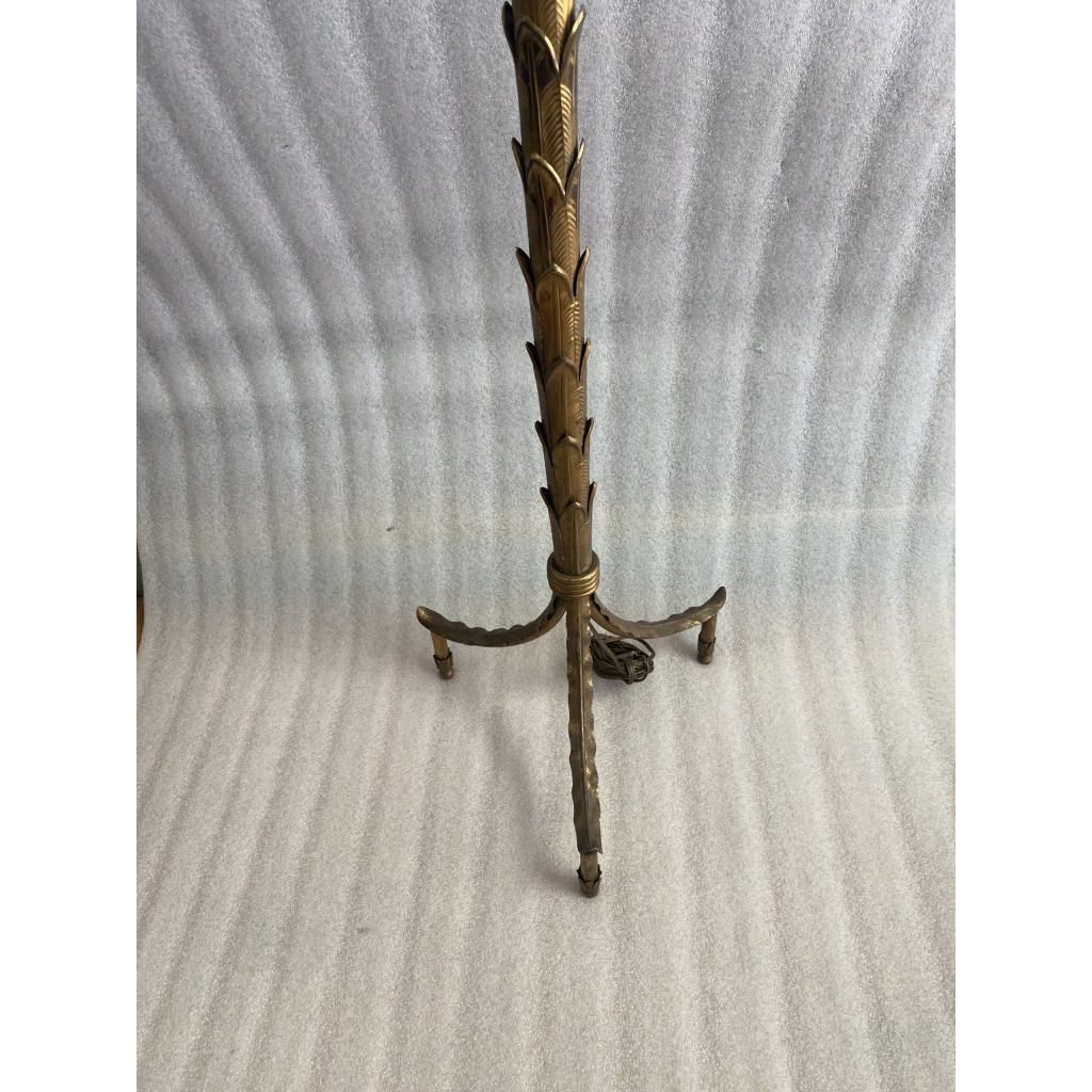 1970 Lampadaire en Bronze Doré Maison Baguès Modèle Palmier | Biron 1970 Lampadaire en Bronze Doré Maison Baguès Modèle Palmier