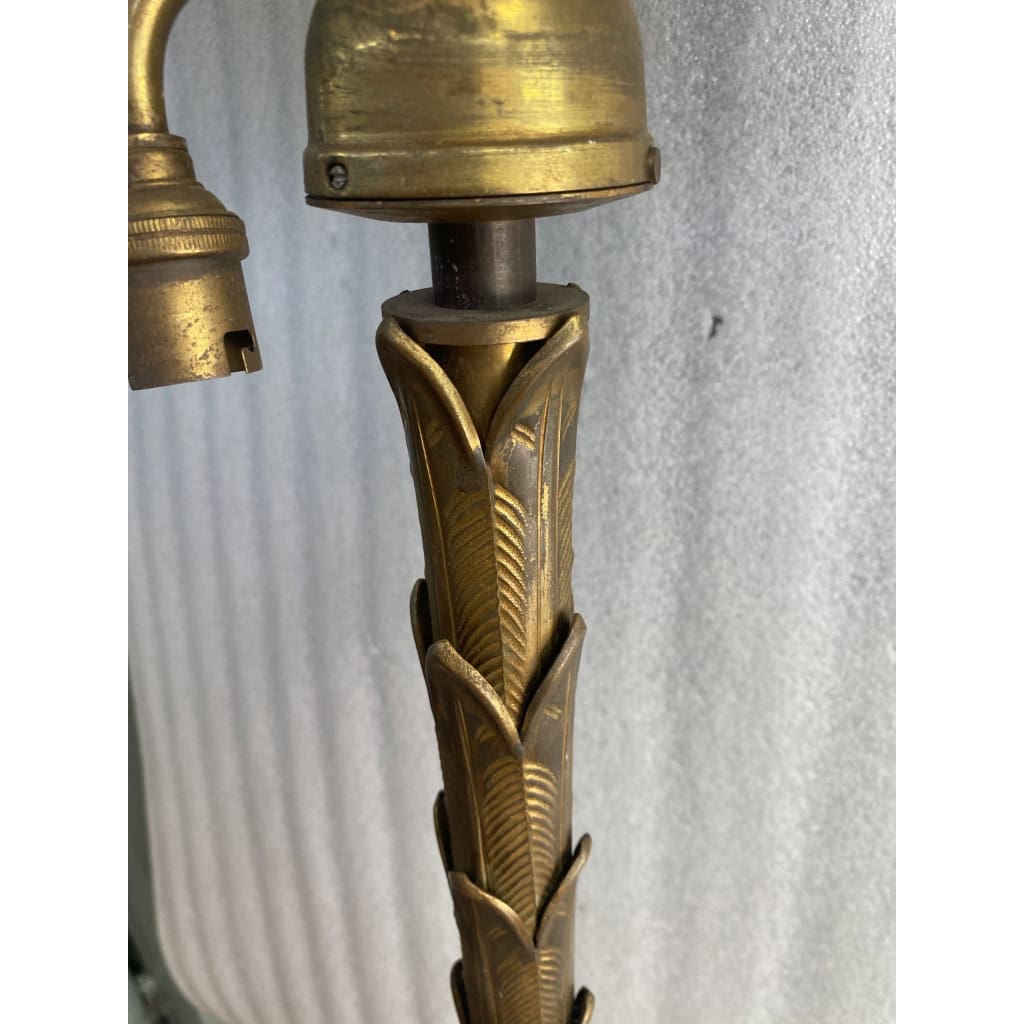 1970 Lampadaire en Bronze Doré Maison Baguès Modèle Palmier | Biron 1970 Lampadaire en Bronze Doré Maison Baguès Modèle Palmier