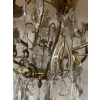 1880/1900′ Lustre Cage Maison Bagués Et Baccarat en Bronze Doré 12 Lumières | Biron 1880/1900′ Lustre Cage Maison Bagués Et Baccarat en Bronze Doré 12 Lumières
