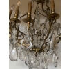 1880/1900′ Lustre Cage Maison Bagués Et Baccarat en Bronze Doré 12 Lumières | Biron 1880/1900′ Lustre Cage Maison Bagués Et Baccarat en Bronze Doré 12 Lumières
