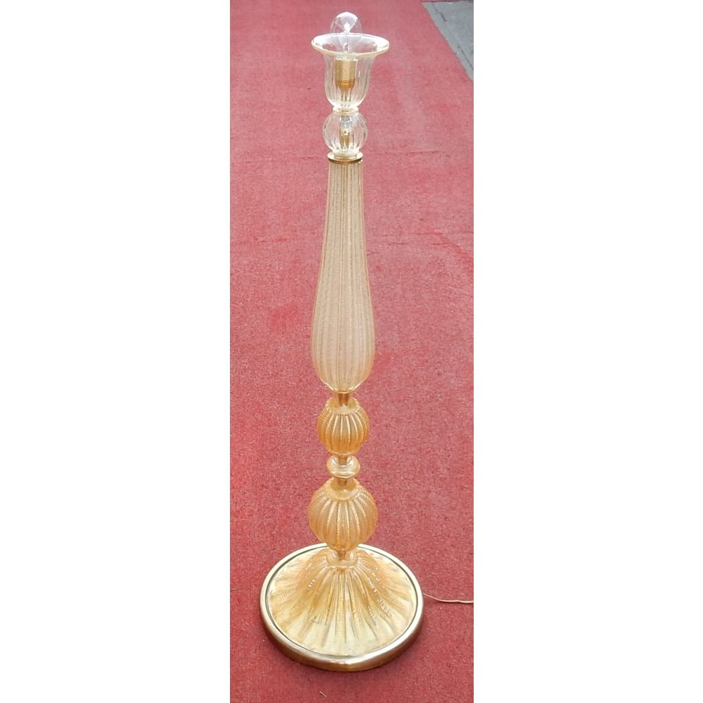 1950/70 Lampadaire Barovier & Toso Avec Paillons d’Or | Biron |||||||||